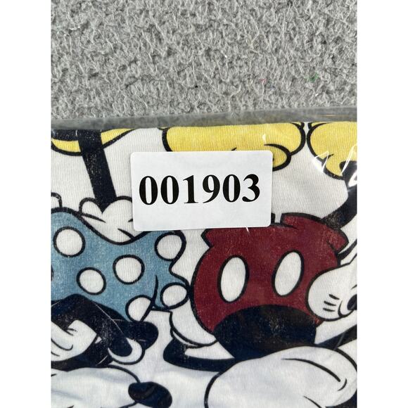 Disney Mickey & Minnie Mouse Shirt Tank Top Womens Medium White Cotton Graphic - Picture 10 of 10
